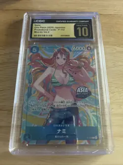 CGC 10 PRISTINE Nami P-112 Mini Tin Asia Promo One Piece 2025 - Image 1