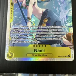EB03-053| Nami Extra Booster Foil Super Rare| One Piece Heroines TCG - Image 2