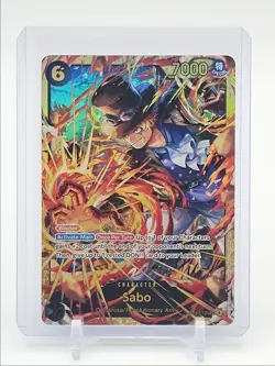 SABO 2025 ONE PIECE CARRYING ON HIS WILL SECRET RARE B OP13-120 Q1048 - Image 1