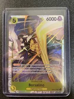 Bandai One Piece Borsalino EB04-058 SR Foil 6000 Egghead/Navy Blocker - Image 1