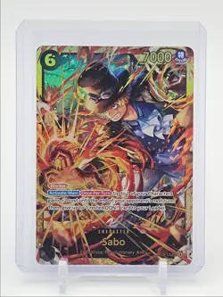 SABO 2025 ONE PIECE CARRYING ON HIS WILL SECRET RARE A OP13-120 Q1048 - Image 1