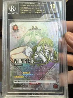 BGS 10 BLACK LABEL Union Arena C.C. Store Tournament Winner Card Code Geass EN - Image 4