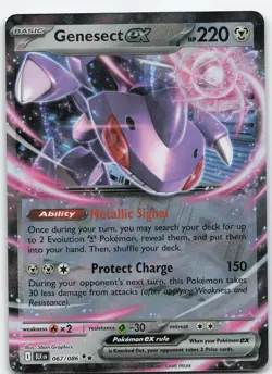 Genesect ex 067/086 Double Rare Holo SV: Black Bolt NM Pokemon - Image 1
