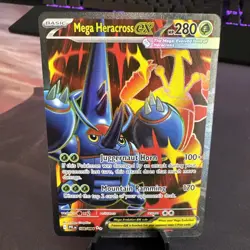 Mega Heracross ex 108/094 Ultra Rare Phantasmal Flames Pokemon Near Mint - Image 1