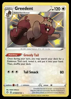 Greedent SV100/SV122 Shining Fates: Shiny Vault Pokemon - Image 1