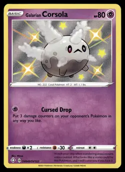 Galarian Corsola SV049/SV122 Shining Fates: Shiny Vault Pokemon - Image 1