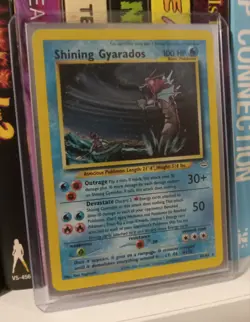 Neo Revelation Shining Gyarados 65/64 Holo Foil Rare Pokemon HEAVILY PLAYED - Image 5