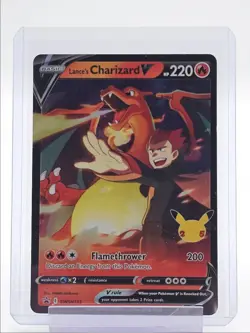 LANCE'S CHARIZARD V 2021 POKEMON S & S BLACK STAR PROMO A SWSH133 Q1048 - Image 1