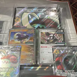 Pokemon Scarlet & Violet Paldean Fates Collection Box Great Tusk ex Iron Treads… - Image 4