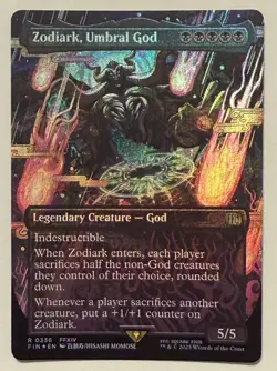 Zodiark, Umbral God Borderless Foil - Final Fantasy MTG - Image 1