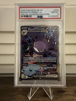 Team Rocket's Crobat - 234/182 - Pokemon TCG - Destined Rivals - PSA 8 - Image 1