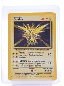 ZAPDOS 1999 POKEMON BASE SET HOLO RARE A 16/102 Q1048 - Image 1
