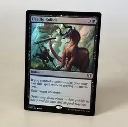 MTG Deadly Rollick - Foil - CMM NM - Image 1