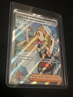 Pokemon Lillie’s Determination 169/132 Illustration Rare Holo Card Mega Evo Mint - Image 3