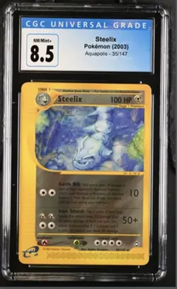 Pokemon CGC 8.5 Steelix Aquapolis Set 35/147 - Image 1