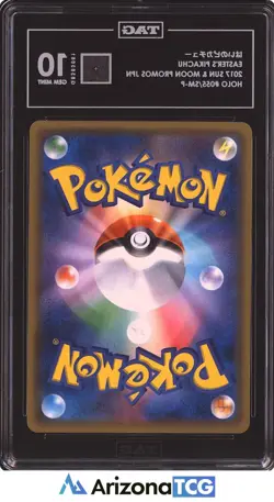 Pokemon 2017 Easter's Pikachu 055/SM-P Holo Promo Japanese GEM MINT TAG 10 - Image 2