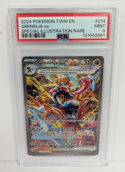 2024 Pokemon TWM En-Twilight Masquerade Greninja EX 214/167 PSA 9 MINT - Image 1