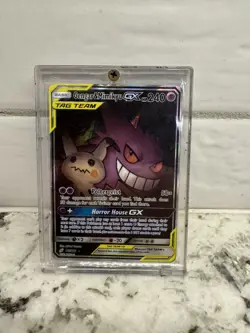 Gengar & Mimikyu Tag Team GX Alternate Art 165/181 Pokemon TeamUp MP - Image 3