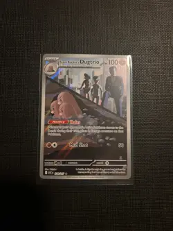 Team Rockets Dugtrio 239/217 - Pokemon TCG - Ascended Heros Illustration Rare - Image 1