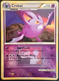 Crobat - 14/95 - Pokemon League Promo - Crosshatch Reverse Holo - Pokemon TCG - Image 1