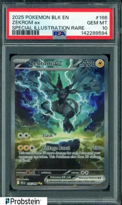 2025 Pokemon BLK EN Special Illustration Rare #166 Zekrom ex PSA 10 GFEM MINT - Image 1