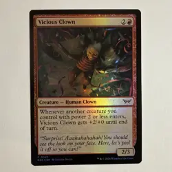 MTG Duskmourn: House of Horror Vicious Clown Foil 0163 NM - Image 1