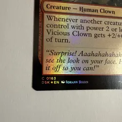 MTG Duskmourn: House of Horror Vicious Clown Foil 0163 NM - Image 2