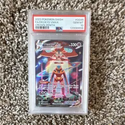 Pokemon Deoxys VMAX GG45/GG70 Crown Zenith Holo PSA 10 English - Image 1