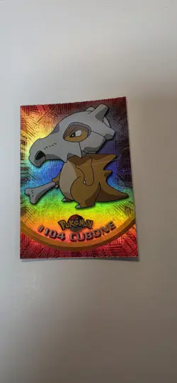 2000 Pokemon Topps Series 2 Foil Holo #104 CUBONE Rainbow - Image 1
