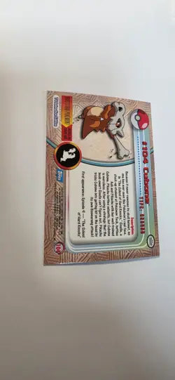 2000 Pokemon Topps Series 2 Foil Holo #104 CUBONE Rainbow - Image 4