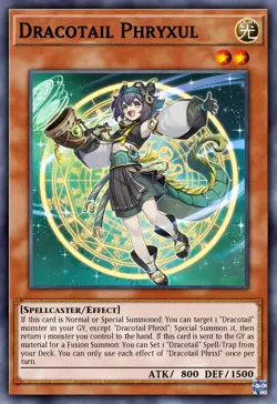 YU-GI-OH Dracotail Phryxul DOOD-EN023 1st Edition Secret Rare Presale ship 9/26 - Image 1