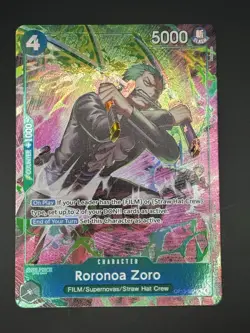 One Piece TCG OP-15/EB04 Roronoa Zoro OP13–037 Treasure Rare Nm - Image 1