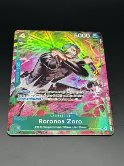 One Piece TCG OP-15/EB04 Roronoa Zoro OP13–037 Treasure Rare Nm - Image 2
