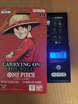 One Piece OP-13 CARRYING ON HIS WILL Sleeved Booster Pack - Heavy - 37.38g 🔥🔥 - Image 1
