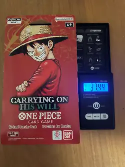 One Piece OP-13 CARRYING ON HIS WILL Sleeved Booster Pack - Heavy - 37.44g 🔥🔥 - Image 1