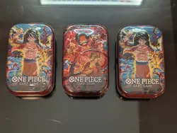 3x Tin Pack One Piece Mini Tin Pack Set Vol 1 TS-01 FACTORY SEALED English - Image 1