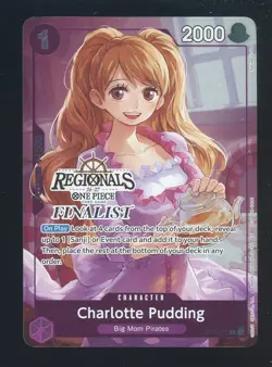 One Piece English OP12-071 Charlotte Pudding Offline Regional Finalist Promo - Image 1