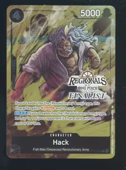 One Piece English OP12-089 Hack Offline Regional Finalist Promo - Image 1