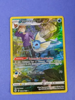 Vaporeon - TG02/TG30 - Holo Rare Brilliant Stars - Pokemon Card - NM - Image 1