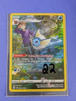 Vaporeon - TG02/TG30 - Holo Rare Brilliant Stars - Pokemon Card - NM - Image 3