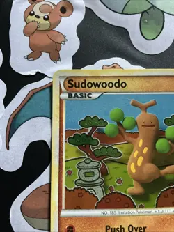 1X Pokemon TCG 9/95 Sudowoodo HGSS Unleashed Holo *SWIRL* Rare LP/NM - Image 3
