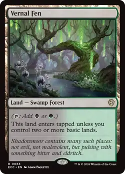 Vernal Fen [ECC - 63] - NM [Normal] TCG MTG - Image 1