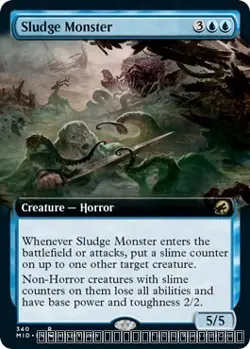 Sludge Monster (Extended Art) [MID - 340] - NM [Normal] TCG MTG - Image 1