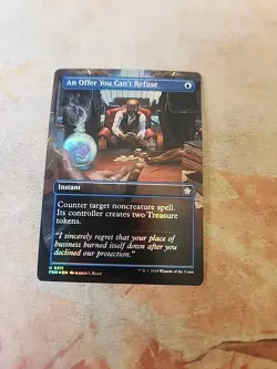 An Offer You Can't Refuse Borderless Foil Foundations MTG NM - Image 1