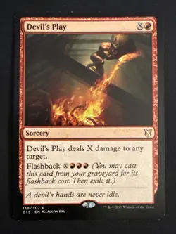 1x Devil's Play (138) Commander 2019 LP MTG Magic the Gathering x1 MKE - Image 1