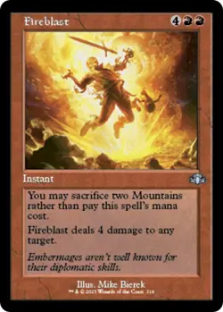 Fireblast (Retro Frame) - Dominaria Remastered (DMR) - Image 1