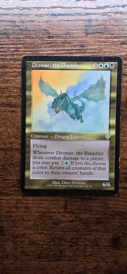 Wizards of the Coast Dromar the Banisher Invasion Rare Legendary Dragon Creatur… - Image 1