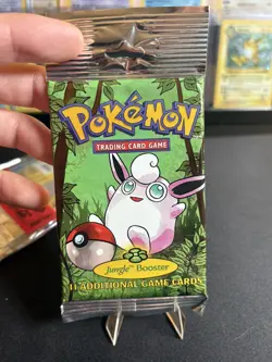 Wigglytuff 1999 Pokemon Sealed Jungle Booster Pack! Factory Long Crimp 21.05g+ - Image 1