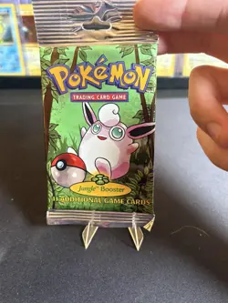Wigglytuff 1999 Pokemon Sealed Jungle Booster Pack! Factory Long Crimp 21.05g+ - Image 2