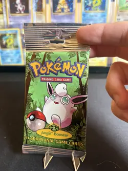 Wigglytuff 1999 Pokemon Sealed Jungle Booster Pack! Factory Long Crimp 21.05g+ - Image 3